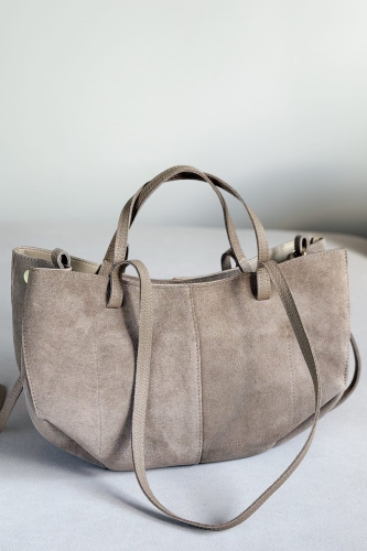 Torebka shopper skóra beż