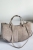 Torebka shopper skóra beż